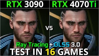 RTX 3090 vs RTX 4070 Ti | Test in 16 Games | 1440p & 2160p | Ray Tracing & DLSS 3.0