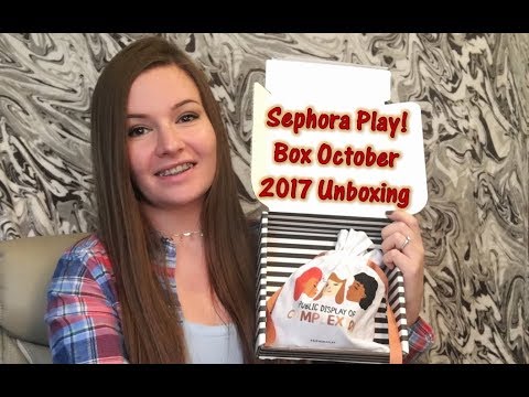 Sephora Play Box October 2017 Unboxing - YouTube