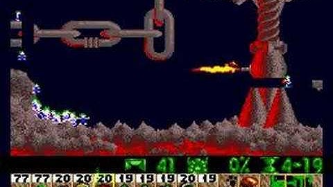 Lemmings - Fun Level 29 Solution - Dark dawn