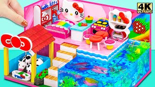 Building Cow Shed Farm, Aquarium around Hello Kitty Mini House ❤️ DIY Miniature Cardboard House by Cardboard World 25,925 views 1 month ago 10 minutes, 19 seconds