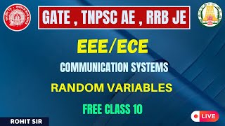 COMMUNICATION SYSTEMS | RANDOM VARIABLES| TAMIL |FREE CLASS 10 |GATE , TNPSC AE , RRB JE  | EEE/ECE