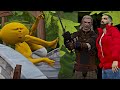 Drake  geralt try to cross a trolls bridge