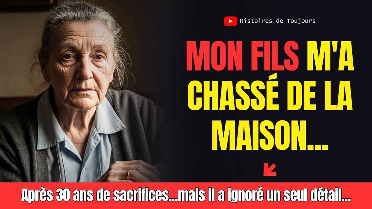 Après 30 ans de sacrifices, mon fils m'a chassé de la maison...… mais il ignorait ce détail…