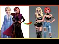 Frozen: Elsa Frozen, Anna Frozen Glowup Into Bad Girl - Disney Princesses Transformation