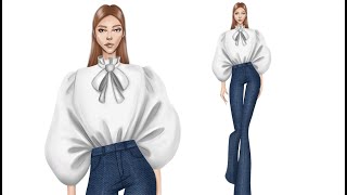 Shirt and Jeans Illustration with Procreate I Digital Fashion Illustration Course screenshot 4