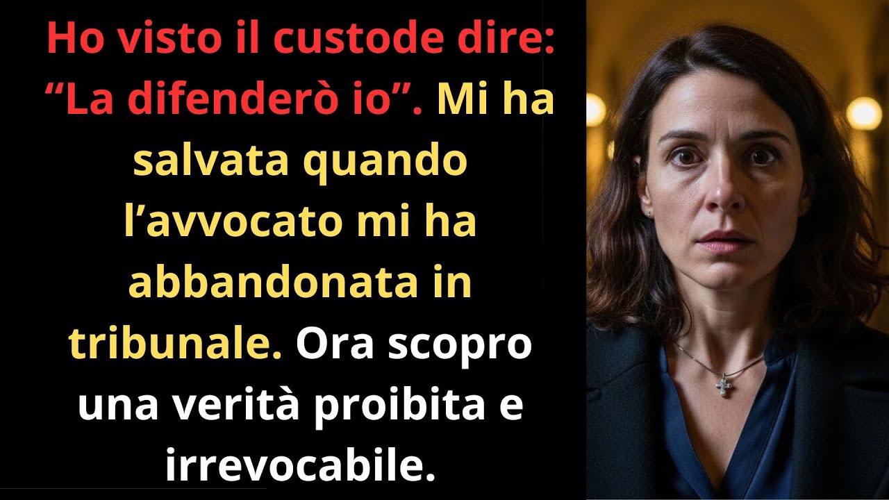 “La difenderò io!”, disse il custode che mi salvò dopo che il mio avvocato mi lasciò in tribunale.