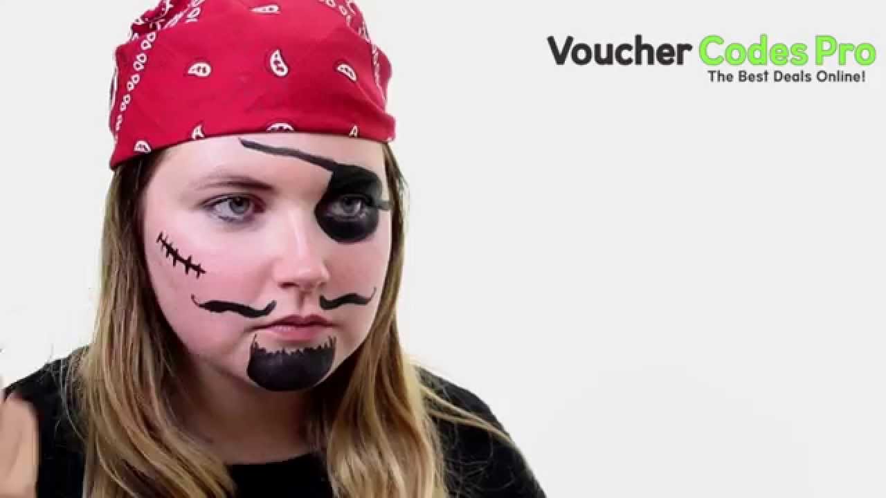 How To Easy Pirate Face Paint Fancy Dress Halloween Make Up YouTube