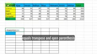 How to Transpose Rows and Columns in Excel (TRANSPOSE Formula Trick!)
