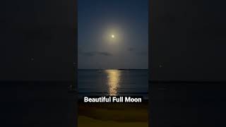 Beautiful full moon night walk in Praia da Victoria Terceira Azores.