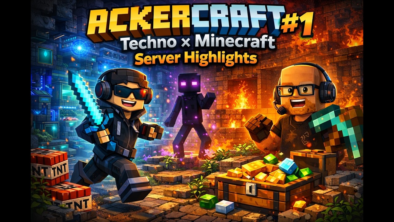 🔥 ACKERCRAFT #1 | Techno × Minecraft | Server Highlights - YouTube