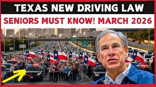 TEXAS NEW DRIVING LAW MARCH 2026 — SENIORS MUST READ THIS NOW!