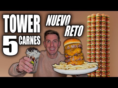 NEW BURGER CHALLENGE in ALICANTE - TOWER 5 CARNES