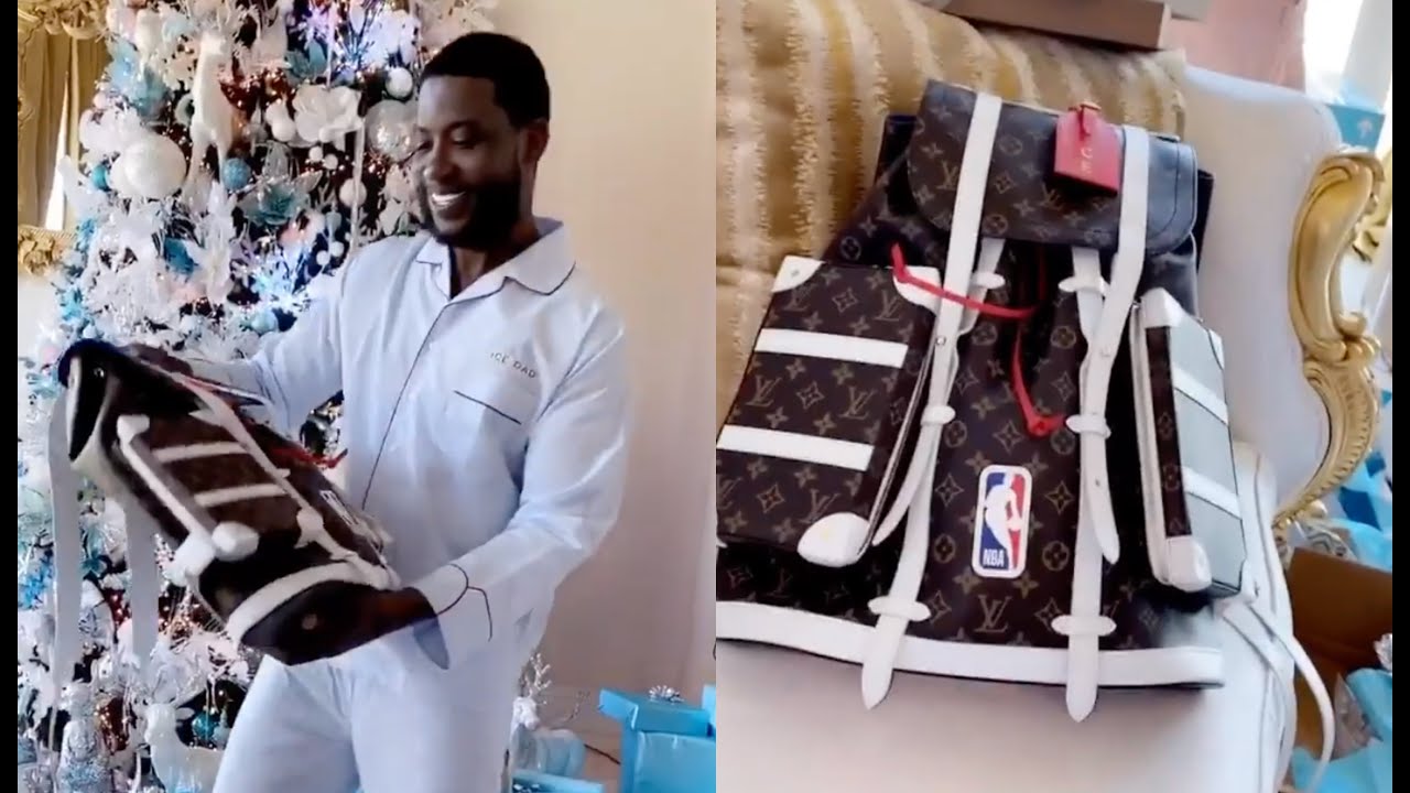 Gucci Mane's Son Ice Buys Him A Custom NBA Louis Vuitton Backpack For  Christmas - YouTube