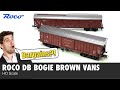BARGAIN Brown Vans from Roco - HO Scale model railway review