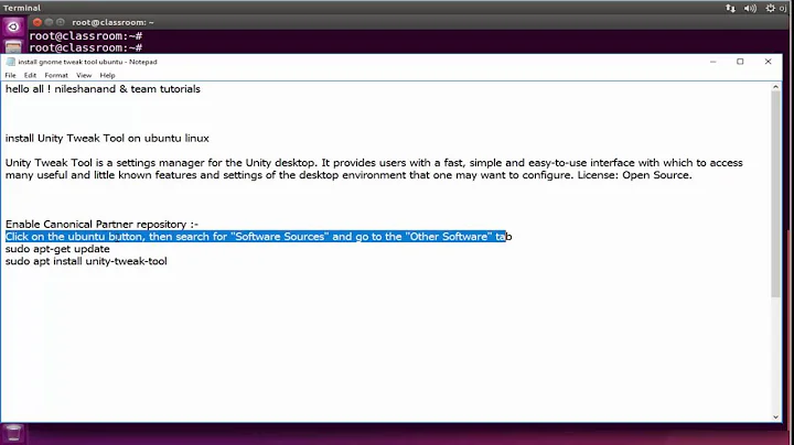 How to install Unity Tweak Tool on ubuntu linux