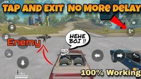 HOW TO SOLVE CAR EXIT GLITCH IN PUBG MOBILE