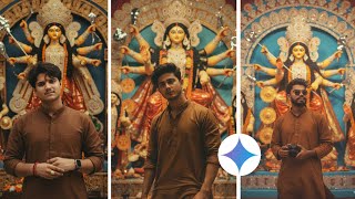 Boy Durga Puja Special Photo Editing | Google Gemini Photo Editing Tutorial | Cinematic Look” screenshot 3