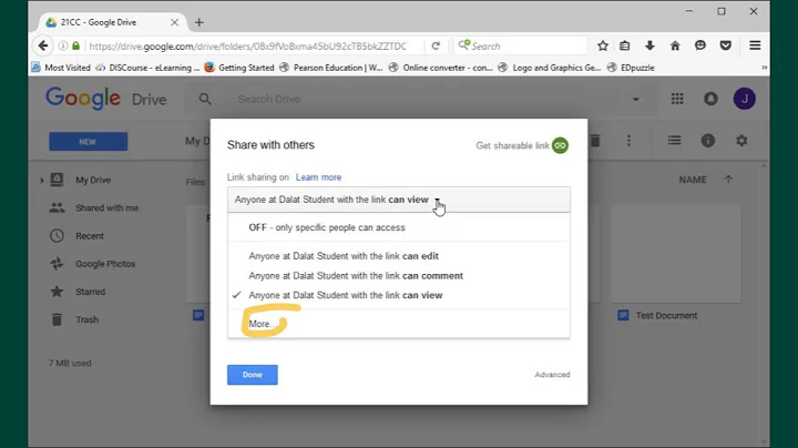 Sharing a Google Drive File View Only