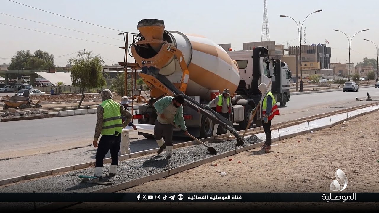 بلدية الموصل: نسبة الإنجاز بمشروع تأهيل وتطوير شارع كركوك بلغت 50%