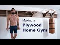 Plywood home gym  diy fitness equipment