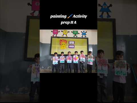 Painting activity for kids in school #shortvideo #trending #viralvideo #kids #activity #school #diy