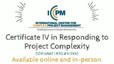 Certificate IV in Responding to Project Complexity