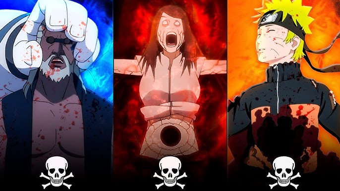 10 MORTES membros AKATSUKI - Anime NARUTO😭