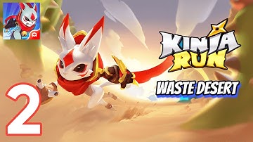 Kinja Run - Gameplay Walkthrough Part 2 - Waste Desert (iOS, Android)