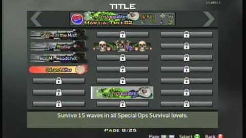 MW3:How to get the title