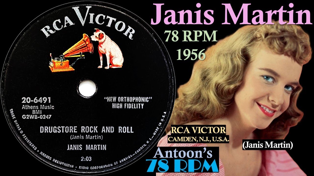 Janis Martin | Drugstore Rock And Roll | Rca Victor 78 rpm | 1956