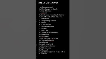 Thumbnail of Captions for Instagram // Best Unique Captions // Best Captions For Instagram #instagramcaptions