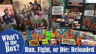 RUN FIGHT OR DIE: RELOADED बोर्ड गेम अनबॉक्सिंग - बॉक्स के अंदर क्या है? screenshot 4