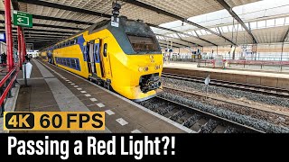 Train Cab Ride NL / Passing a Red Light?! / Lelystad  Schiedam  Amsterdam / VIRM IC / May 2024