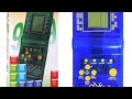 Jogando brick game console portátil