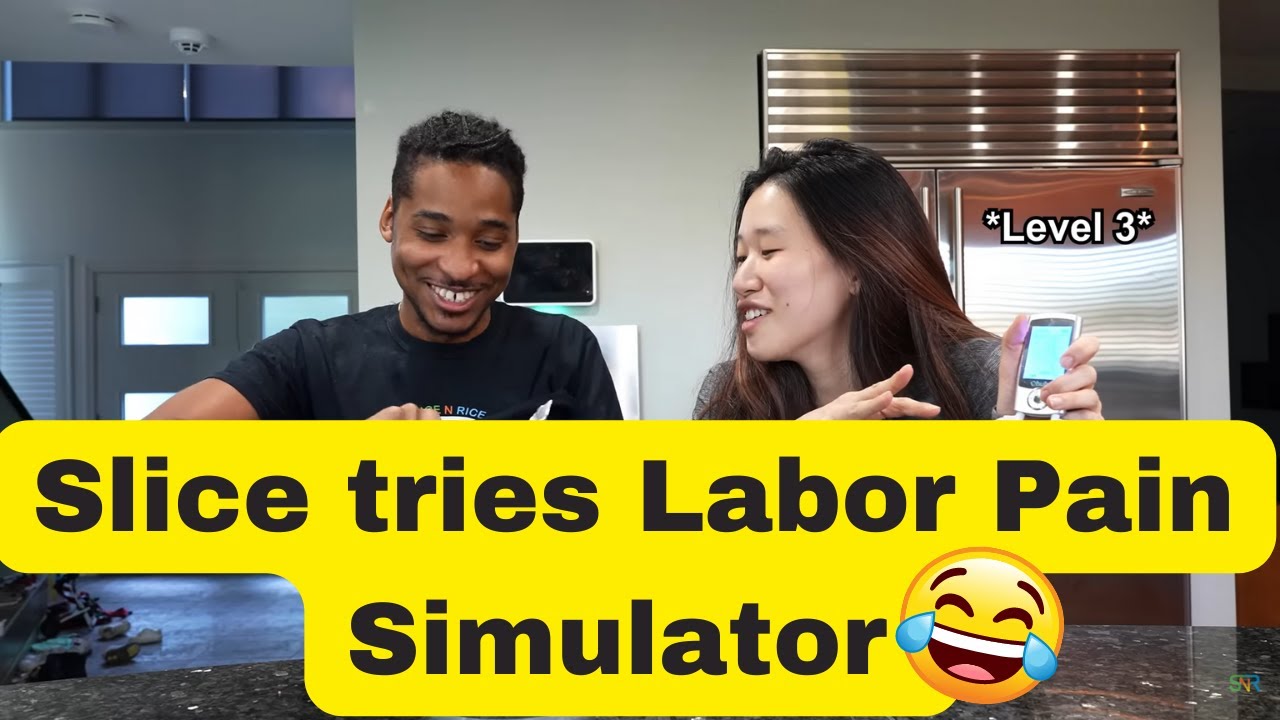 My Husband Tries A Labor Simulator for the First Time, husband, If this  is what Labor pain feels likeI have a new level of respect 😂, By Slice  n Rice