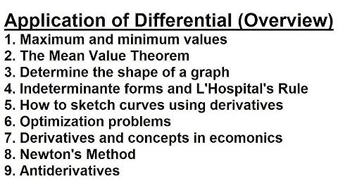 Calculus - Application of Differentiation (1 of 60) Max/Min Values: Introduction