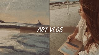 АРТ ВЛОГ - Мои творческие будни | Пленэр на море | Художественные материалы | ART VLOG Художника