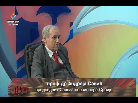 POLITIKON  Andreja Savic predsednik Saveza penzionera Srbije  01.02.2024.