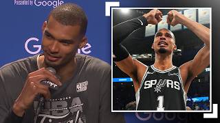 Victor Wembanyama Speaks After The Spurs EPIC Game 7 Win At OKC!