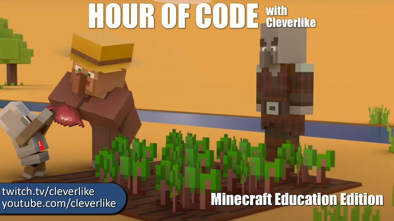 Livestream: Minecraft Hour of Code 2020 - Using MakeCode Blocks - YouTube