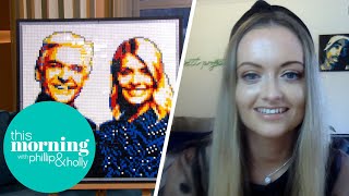 Lego Artist Surprises Holly and Phill With Their Own Portrait | This Morning