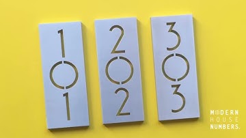 Tight on Space? Check out our Vertical Address Plaques! | Modern House Numbers
