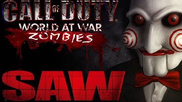 "SAW FILM IN ZOMBIES!" (HORROR MAP) - Custom Zombies "SAW" (CoD WaW Custom Zombies)