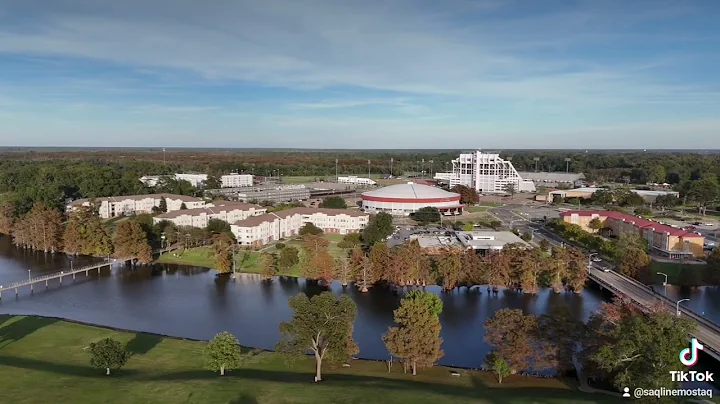 Aerial view of University of Louisiana at Monroe #ulmwarhawks #ulm