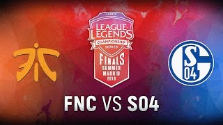 FNC vs. S04 - Finals Game 4 | EU LCS Summer Finals | Fnatic vs. FC Schalke 04 (2018)