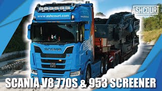 HUGE 87 TONNE!!! Heavy haulage with the Scania 770s!!!