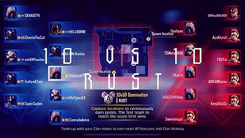 10 vs 10 Rust | COD Mobile