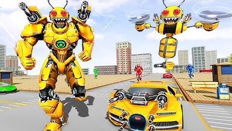Bee Robot Car Transformation Game : Multi Robot Transformation - Android Gameplay FHD