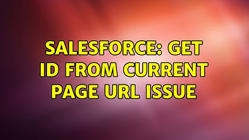 Salesforce: Get id from Current Page Url issue