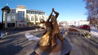 Видео Тюмень. Мост Влюбленных ночью, Сквер сибирских кошек, Цветной бульвар от Natka Forest life, бульвар Бориса Щербины, Тюмень, Россия